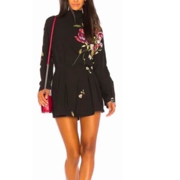 NWT Free People Gemma Tie Neck Open Back Mini Tunic Size Medium - Picture 3 of 13